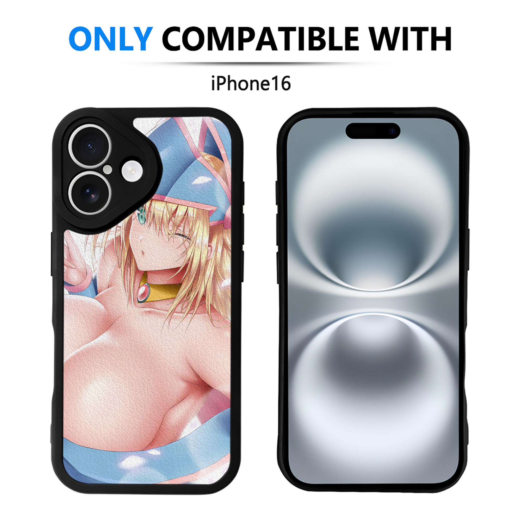 （画像用） 遊☆戯☆王 Yu-Gi-Oh! 【iPhone 16シリーズ対応】シリコンスマホケース（レザー調） 材質：シリコン